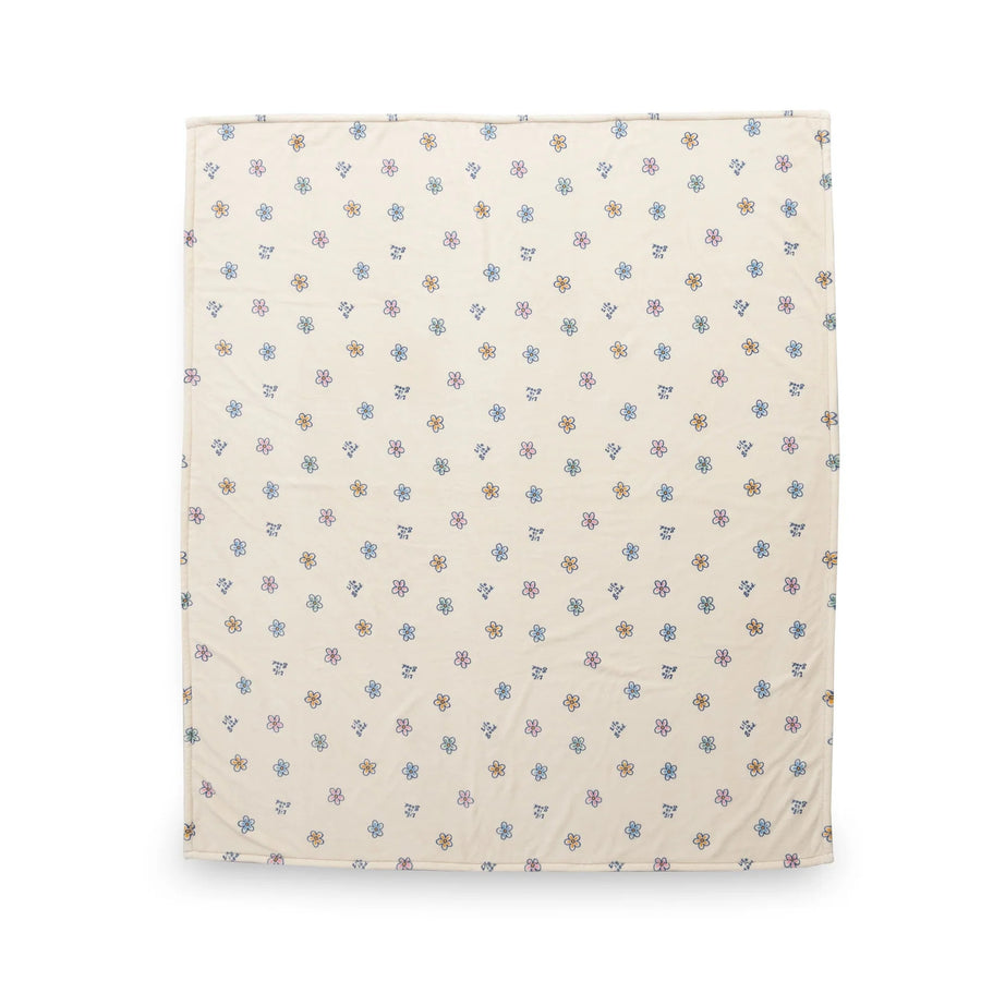 Life is Good Vintage Daisies Plush Throw Blanket