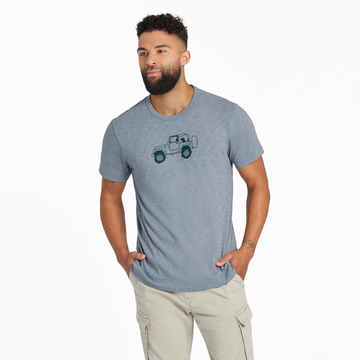 Life is Good Men's Favourite Passenger Textured Slub Tee