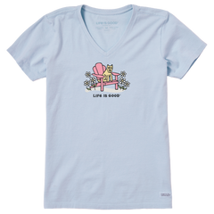 Life is Good Women's Adirondack Rocket Crusher Lite Vee