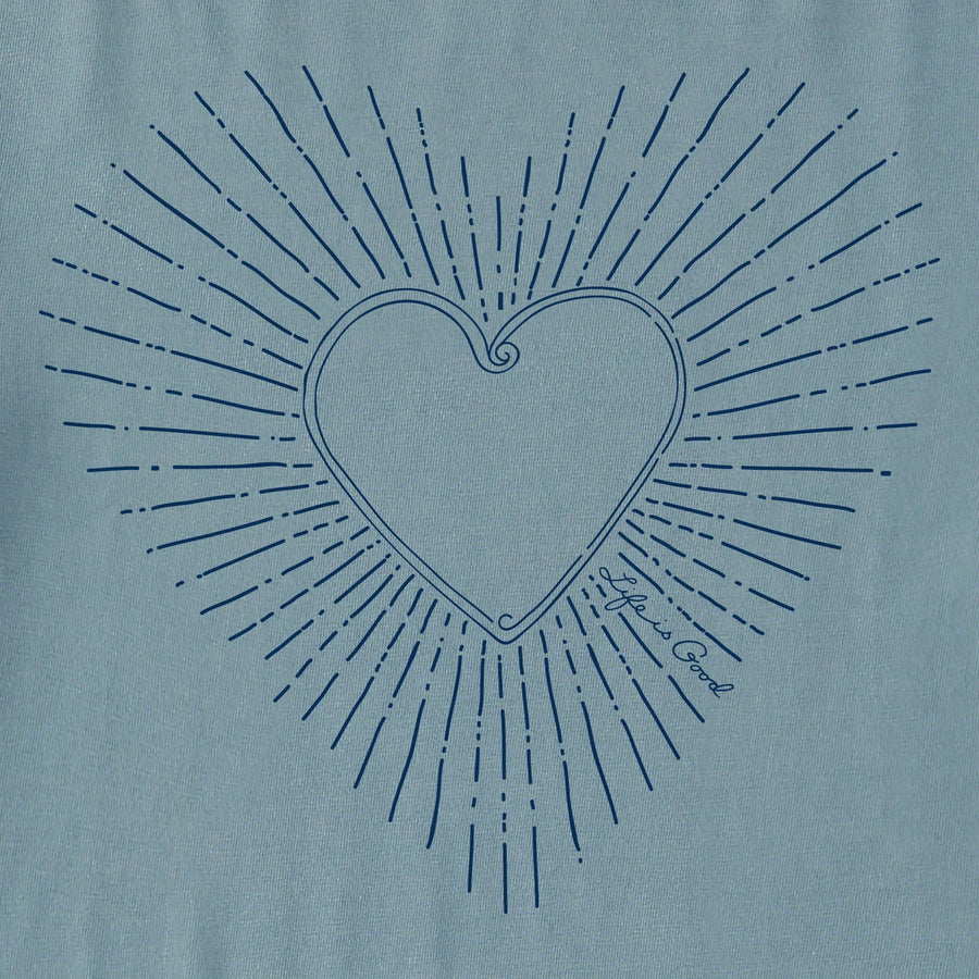 Life is Good Women's Heart Burst Crusher Vee