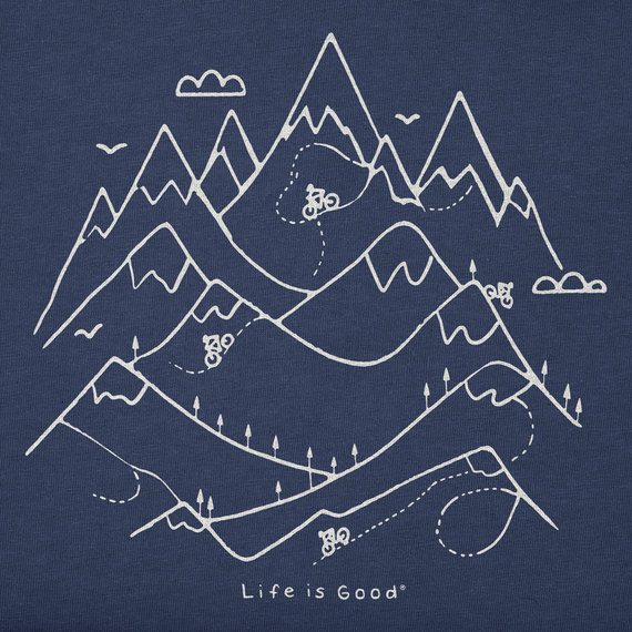 Life is Good Men's Mountain Bikers Crusher Tee