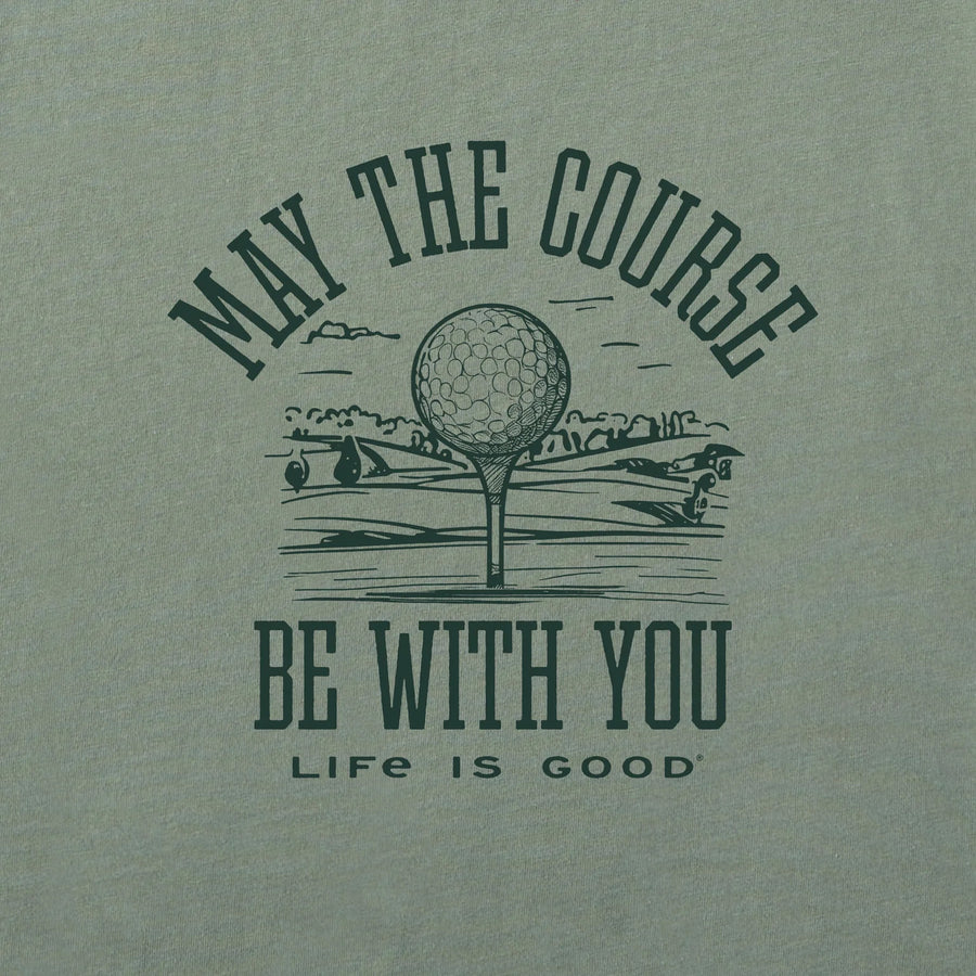 Life is Good Men's May the Course be Wixth You Golf Crusher Tee