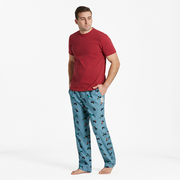 Life is Good Men's Chilly Dogs Pattern Classic Sleep Pant