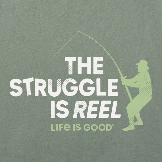Life is Good Men's The Struggle Is Reel Crusher Lite Tee