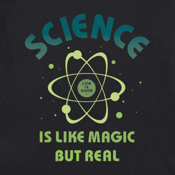 Life is Good Men's Science Is Like Magic Proton Crusher Tee
