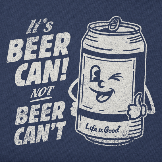 Life is Good Men's Beer Can Crusher Tee