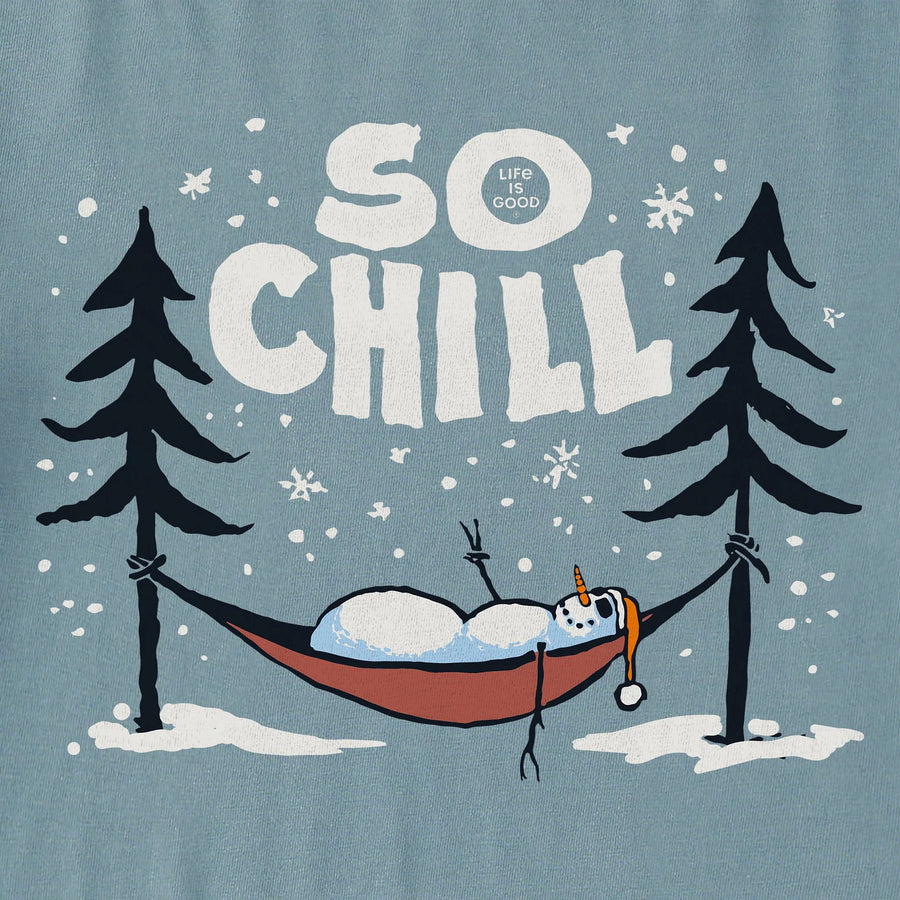 Life is Good Men's So Chill Snowman Short Sleeve Crusher Tee