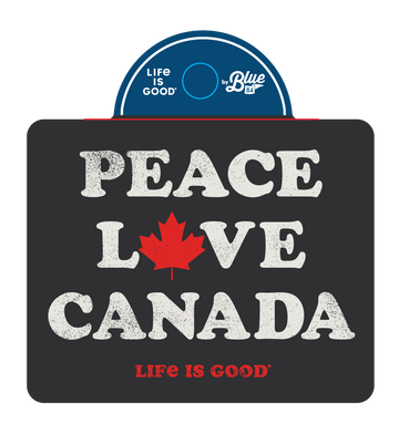 Life is Good Peace Love Canada Sticker