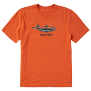 Life is Good Men's Fish Mountain Scene Crusher Tee