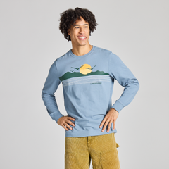 Life is Good Men’s Coastal Calm Long Sleeve Crusher Tee