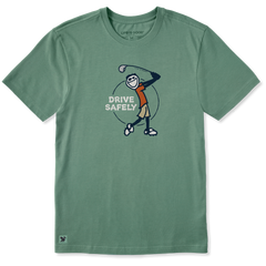 Life is Good Men's Jake Golf Drive Safely Crusher Tee