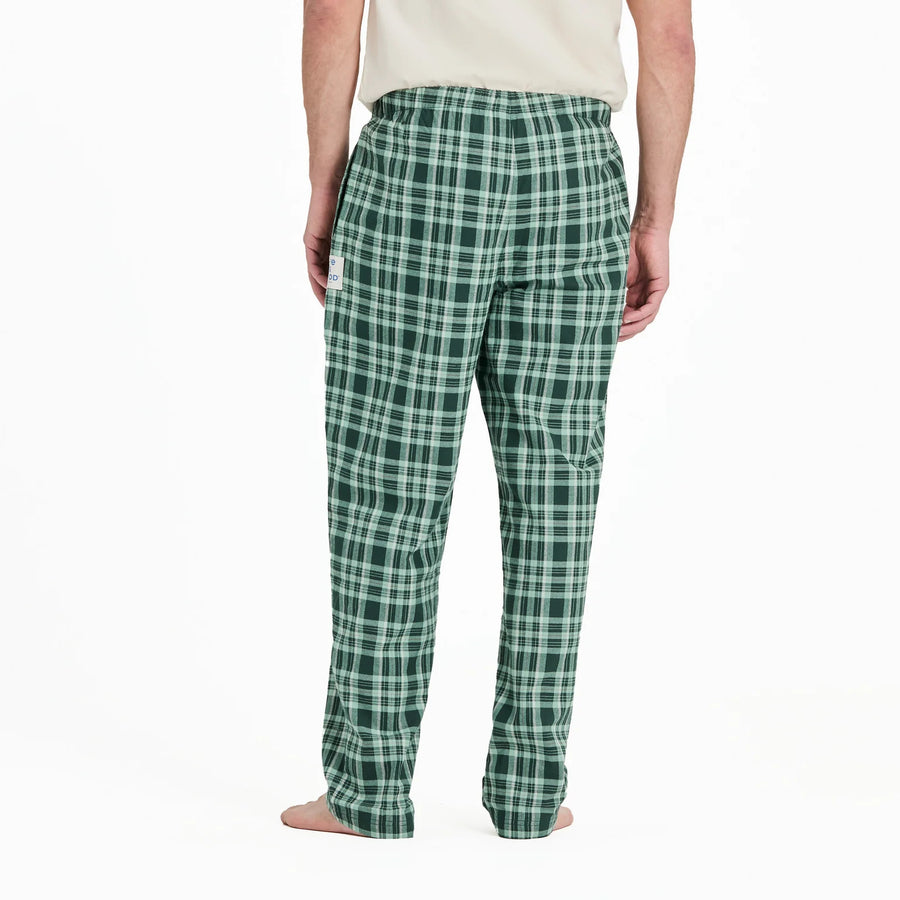 Life is Good Men's Treeline Plaid Classic Sleep Pant