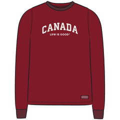 Life is Good Women's Canada Arch Long Sleeve Crusher Tee