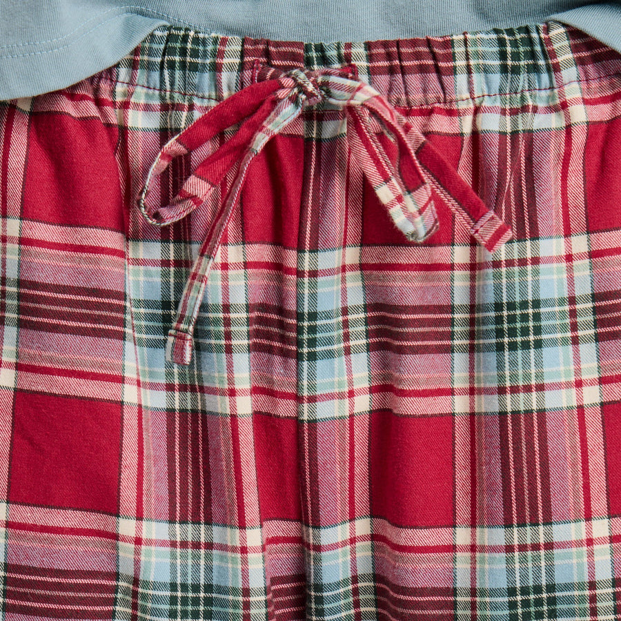 Life is Good Women's Adirondack Red Holiday Plaid Classic Sleep Pant