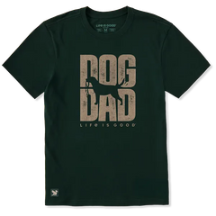 Life is Good Men's Dog Dad Crusher Tee