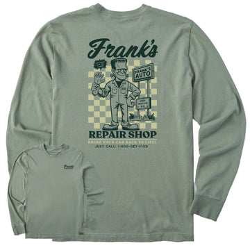 Life is Good Men's Frank's Repair Shop Long Sleeve Crusher Tee