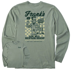 Life is Good Men's Frank's Repair Shop Long Sleeve Crusher Tee