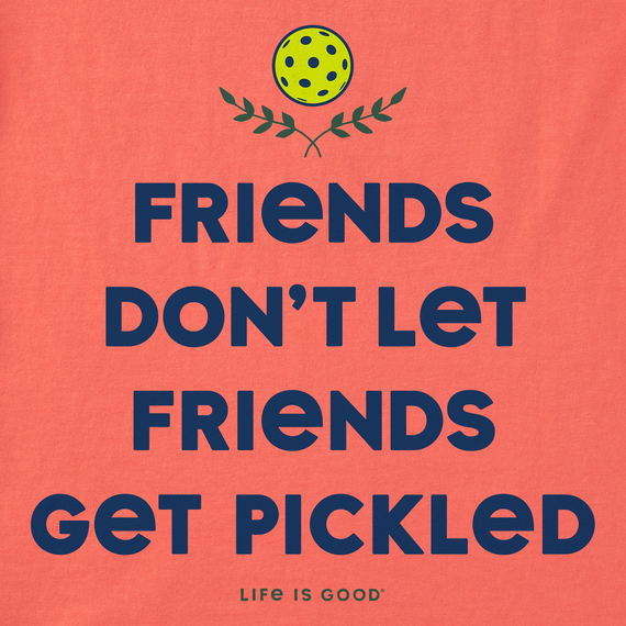 Life is Good Women's Wordsmith Pickleball Pickled Crusher Tee