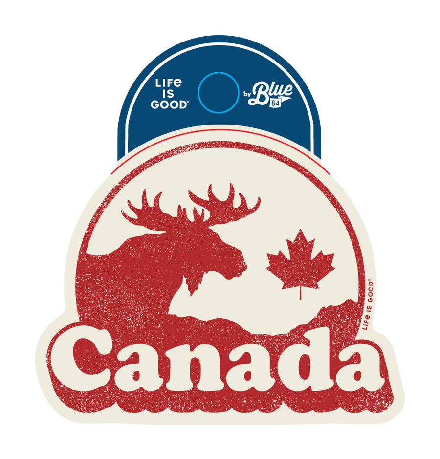 Life is Good Canada Moose Sticker