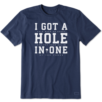 Life is Good Men's I Got a Hole in One Crusher Lite Tee