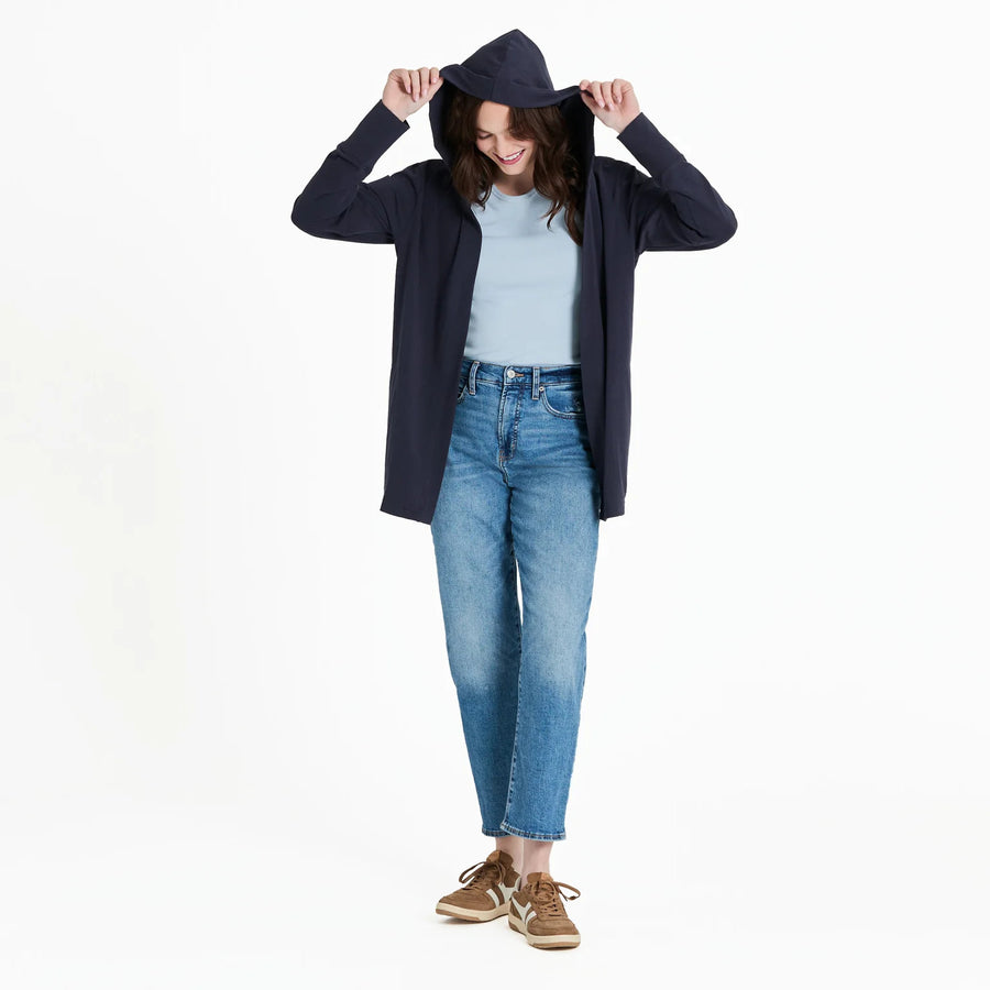 Life is Good Women's Solid Crusher Flex Cardigan