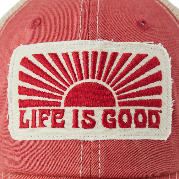 Life is Good Horizontal Sunburst Old Favourite Mesh Back Cap