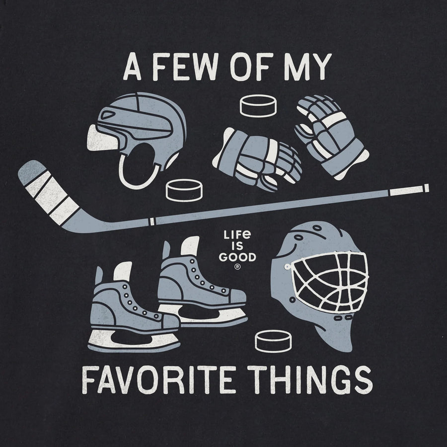 Life is Good Men's A Few of My Favourite Hockey Things Short Sleeve Tee