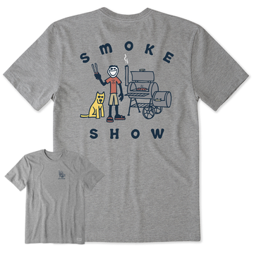 Life is Good Men's Jake & Rocket Smoker Crusher Tee