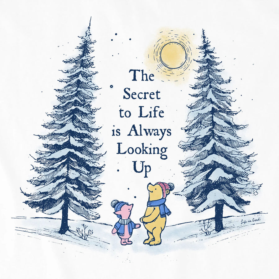 Life is Good Women's Looking Up Winnie & Piglet Crusher Tee