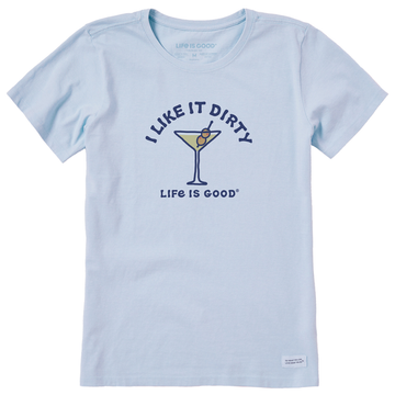 Life is Good Women's Vintage I like it Dirty Martini Crusher Tee