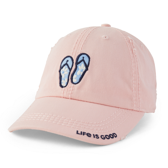 Life is Good Keep it Simple Flip Flops Sunwashed Chill Cap