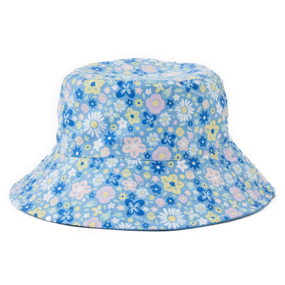 Life is Good Toddler Dragonfly Floral Pattern Made in the Shade Bucket Hat