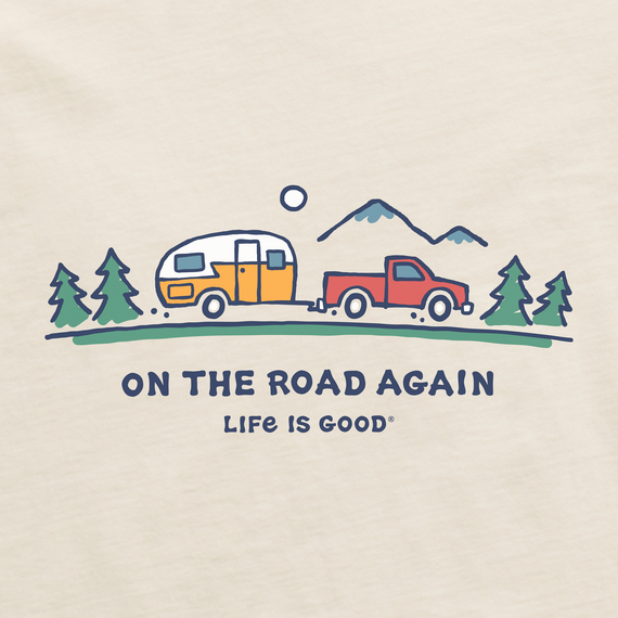 Life is Good Men's On The Road Again Trailer Crusher Tee
