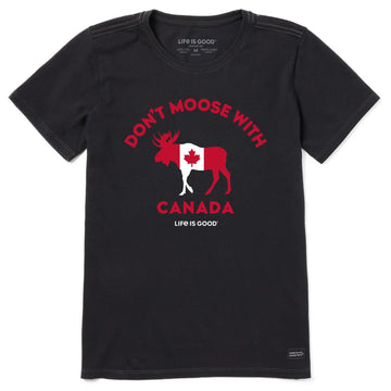 Life is Good Women's Don't Moose With Canada Crusher Tee