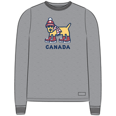 Life is Good Women's Rocket Skate Canada Long Sleeve Crusher Tee
