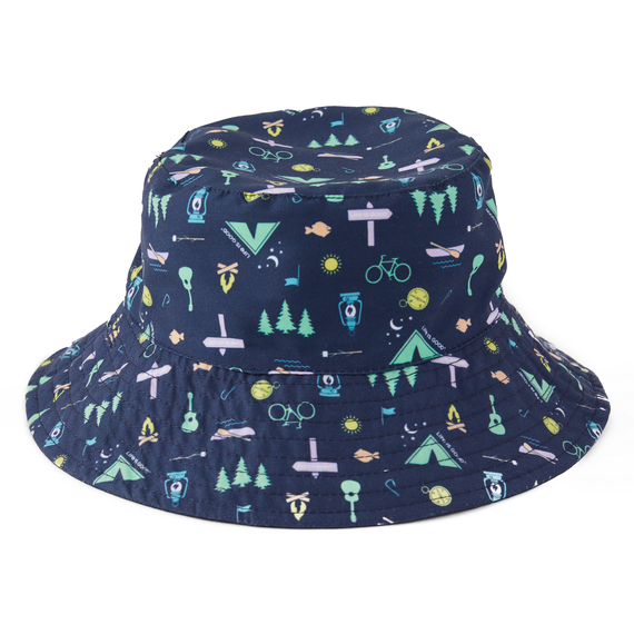 Life is Good Camp LIG Pattern Made in the Shade Bucket Hat