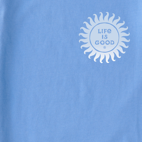 Life is Good Women's Trippy Here Comes the Sun Long Sleeve Crusher Lite Tee