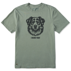 Life is Good Men's Bert's Herd That Shepherd Crusher Lite Tee