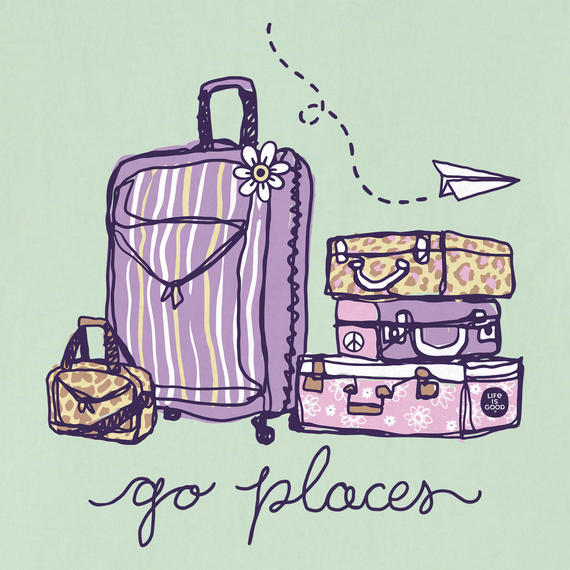 Life is Good Women's Go Places Luggages Crusher Vee