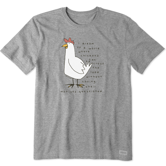 Life is Good Men's Chicken Motives Crusher Tee