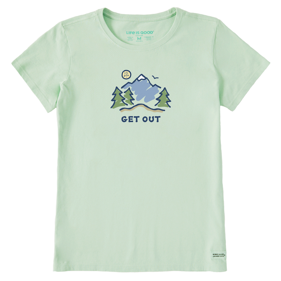 Life is Good Women's Get Out Mountain Crusher Tee