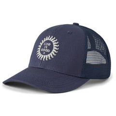 Life is Good Woodblock Sun Trucker