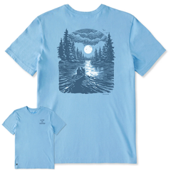 Life is Good Men's Full Moon Canoe Crusher Lite Tee