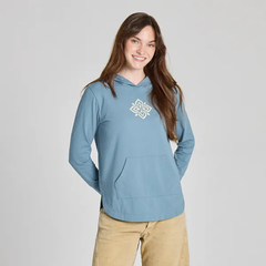 Life is Good Women's Flower Symmetry Crusher Flex Hoodie Tunic