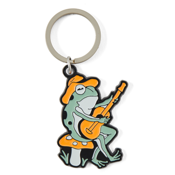 Life is Good Frog Guitar Kind Keychain