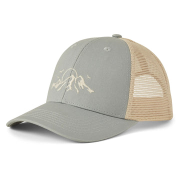 Life is Good Retro Mountain Range Trucker