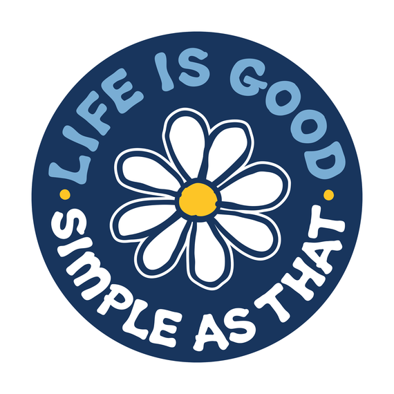 Life is Good Simple as That Daisy Magnet