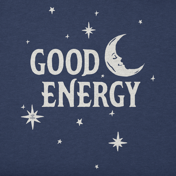 Life is Good Women's Wordsmith Good Energy Moon & Stars Crusher Tee