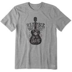 Life is Good Men's Music is Not In the Guitar Crusher Tee