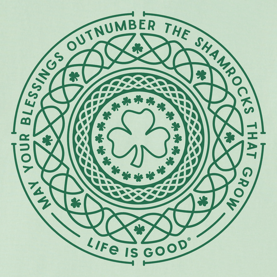 Life is Good Women's Shamrock Mandala Crusher Tee